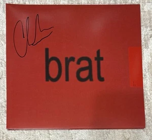 CHARLI XCX SIGNED BRAT RED EXCLUSIVE VINYL LP - BECKETT BAS COA - Picture 1 of 3