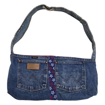 Винтажная джинсовая сумка-хобо Wrangler & Levi's богемное вестерн кантри - Изображение 1 из 4