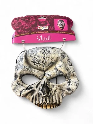 Vintage Disguise Adult Vinyl Chinless Skull Mask 2003 Halloween Costume Party - Image 1 of 3