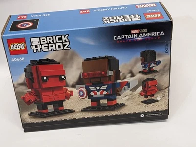 LEGO Brickheadz Capitán América y Hulk Rojo Un Mundo Feliz 40668 Foto 1 de 3