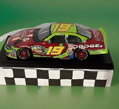 1/24 nascar diecast, Jeremy Mayfield #19, Popeye Dodge, Action, no box - Image 1 of 4