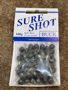Sure Shot Lead Split Shot, Size - Buck, XL 100g / 3.527 Ounce Bag - Picture 1 of 2