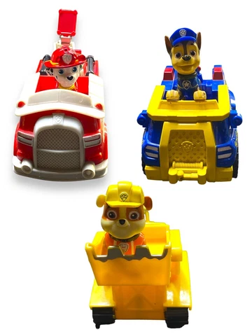 Paw Patrol bundle set of 3 assorted characters and vehicles Cover