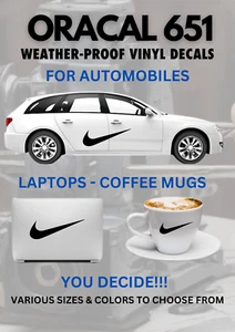 Nike Swoosh vinyl decal π Weather-proof & permanent π§οΈ - Picture 1 of 2