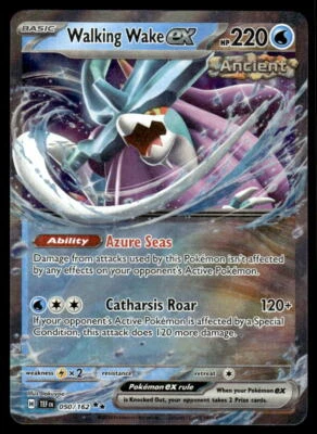 Pokemon TCG SV05: Temporal Forces #050/162 Walking Wake ex NM - Image 1 of 2