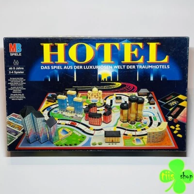Hotel MB Spiele 1993 blaue Ausgabe Gesellschaftsspiel Inhalt Neu & unbespielt! - Bild 1 von 4