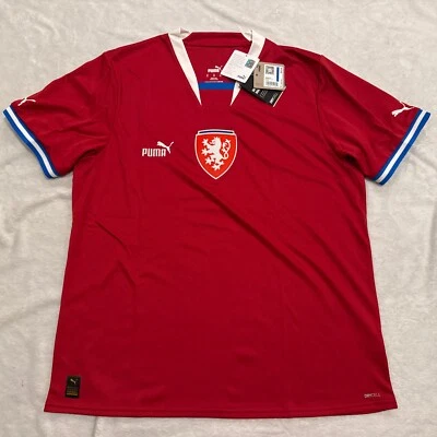 2022-23 Mens Puma Czech Republic National Team Home Soccer Jersey XL Extra Large - Image 1 of 4