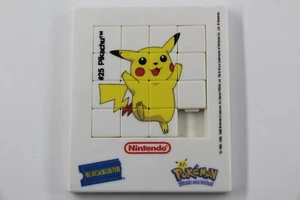 1998 NINTENDO POKEMON BLOCKBUSTER PUZZLE PIKACHU PROMOCIONAL 9 x 7,5 cm - Picture 1 of 4