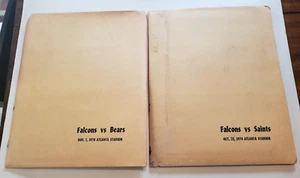 Lot of 2 Press Packets/Folder-Falcons/Saints Oct25 1970 & Falcons/BearsNov1 1970 - Picture 1 of 9