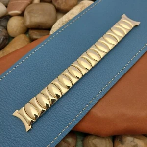 16mm 18mm 19mm 10k Gold-Filled Classic Stretch Foster Unused Vintage Watch Band - Picture 1 of 6