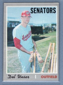 1970 Topps #336 Del Unser  EX  GO695
