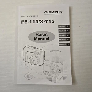 Olympus FE-115 / X-715 Digital Camera Basic Manual – Multilingual 2006 - Picture 1 of 4
