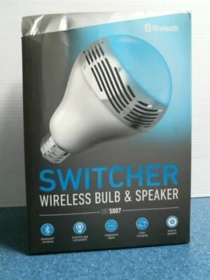 Sharper Image SBT5007, Bluetooth Switcher Wireless Bulb & Speaker, FREE SHIPPING - Image 1 of 4