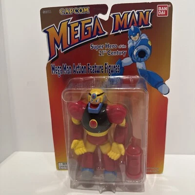 Figura de acción Bandai Capcom Mega Man Super Hero Serie 1 Gutsman 1995 rara nueva en paquete Foto 1 de 4