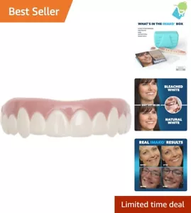 Instant Smile Makeover with Custom Fit Bleached White Upper Veneers - 1 Pack - Picture 1 of 8