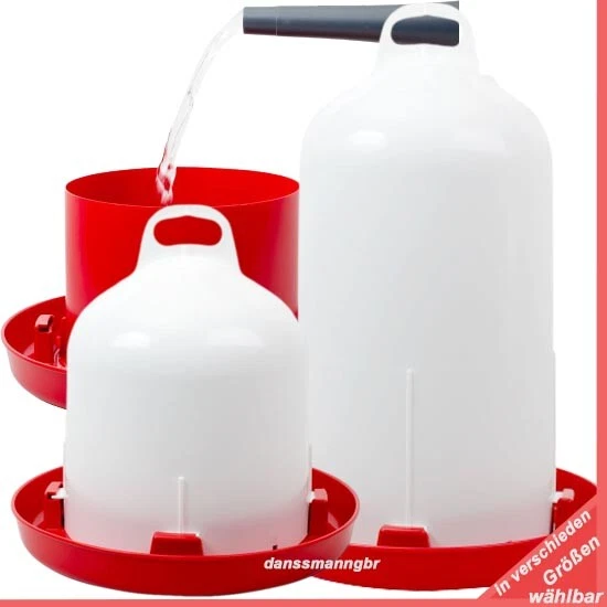 Doppelmanteltränke Hühnertränke Doppelzylinder Geflügel Wassertränke 6 -12 Liter - Bild 1 von 1