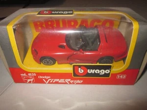 BBURAGO Dodge Viper RT/10 Auto pressofusa rossa in scatola 1/43 - Foto 1 di 1