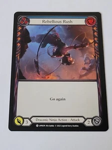Rebellious rush (blau) uprising NM Flesh And Blood  - Bild 1 von 2