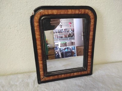 Ancien Petit Miroir, Glace   30 x 36 cm - Photo 1/4