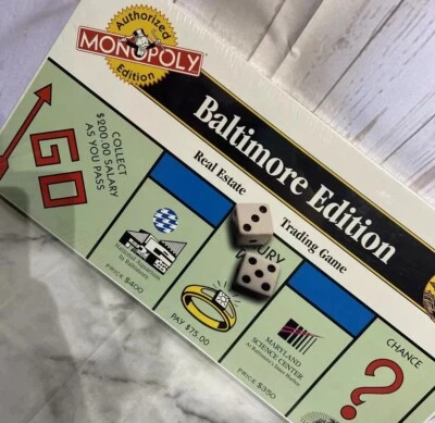 Baltimore MONOPOLY / USAOPOLY Authorized edition 1997 Real Estate Trading - Image 1 of 4