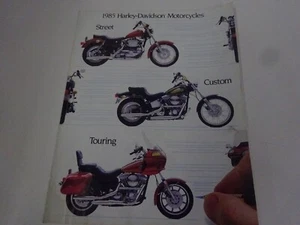 1985 Harley Davidson MOTORCYLES FOLD-OUT Pamphlet - Picture 1 of 10