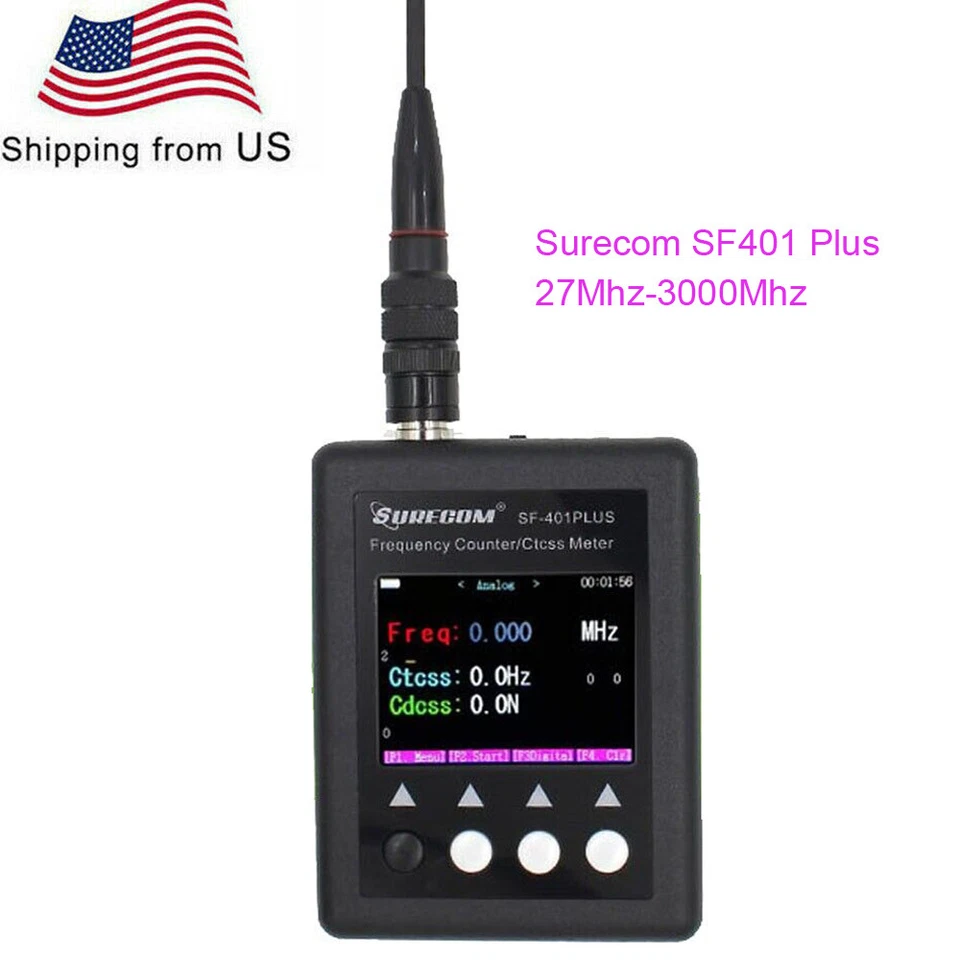 Surecom SF401 Plus 27Mhz-3000Mhz Frequency Counter Meter for Walkie Talkie - Image 1 of 4