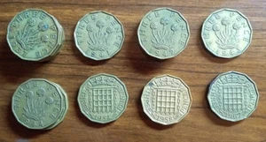 UNITED KINGDOM Lot of Forty-Three (43) Pre-Decimal Threepence; Some Cool Coins!! - Picture 1 of 3