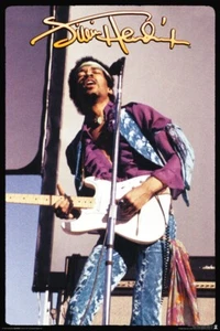 Poster Jimi Hendrix Rock Guitar - Picture 1 of 1