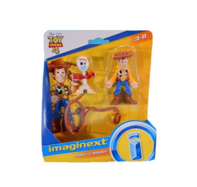 Imaginext Forky & Woody Paquete de 2 Medias Disney Pixar Toy Story 4 Foto 1 de 4