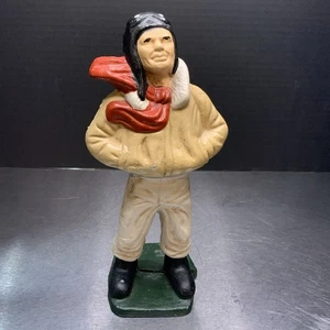 Vintage Ghisa Banca Aviazione Aviatore Fienile Stormer WWI Pilota 9in Pesante!  - Foto 1 di 12