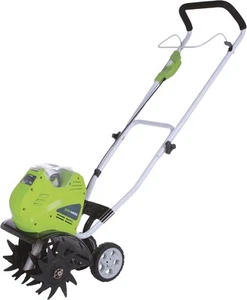 Greenworks 40V 10" Cordless Tiller / Cultivator, 4.0Ah Battery and Charger - Picture 1 of 6