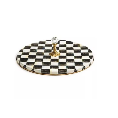 MacKenzie-Childs Courtly Check Cheese Course - Image 1 of 4