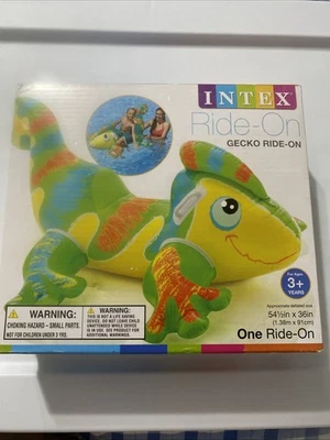Intex 2015 Ride-On Gecko Inflatable Pool Float NIB Rider 54" - Image 1 of 4