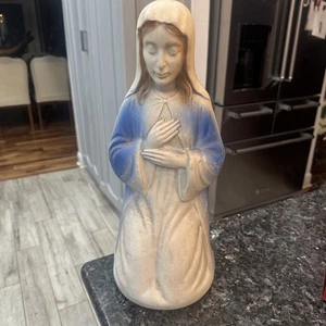 "Figura de Belén Iluminado Navidad María Molde Soplado Imperio De Colección 18"" Sin Luz" - Imagen 1 de 6