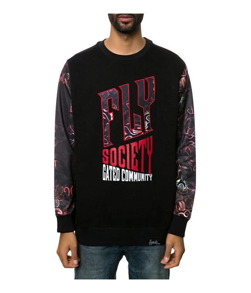 Sudadera Fly Society para hombre The Geo cuello redondo Foto 1 de 1