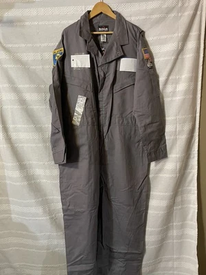 Bulwark Gray FR Long Sleeve Overalls Men Sz 48 RE New 45.00 - Image 1 of 4