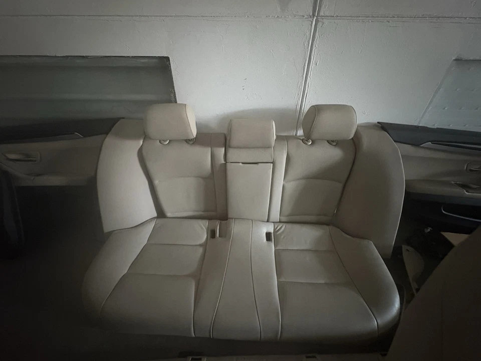 BMW 535i Rear Seats - Cream Leather (Used)  - Image 1 of 1