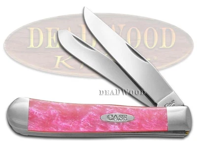 Case xx Pink Salmon Corelon Trapper Stainless 6073PS Pocket Knife Knives - Image 1 of 4