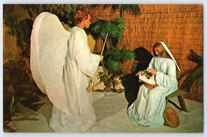 Postal de colección The Annunciation Angel Gabriel & Mary Sunken Gardens FL - Imagen 1 de 2