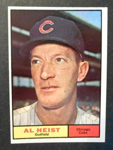 1961 Topps #302 AL HEIST Chicago Cubs NM Sharp Great Gloss - Bild 1 von 2
