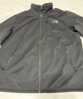 The North Face Jacket Mens XL Black Softshell Full Zip Windproof Outdoors - Image 1 of 4