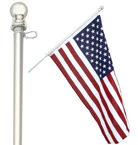 Flag Pole for House - 5 ft Heavy-Duty Aluminum Tangle Free Spinning Flag Pole... - Picture 1 of 5