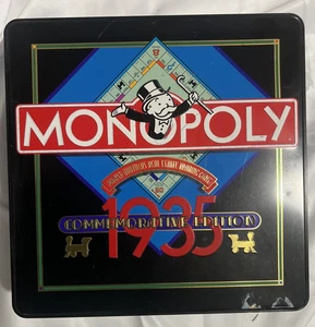 Vintage Monopoly Commemorative Edition 1935, 1985 Blech Metall Etui Box - Bild 1 von 5