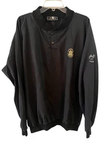 Bruce Clark VTG Black Jacket Golf Jacket. Portmarnock Hotel & Golf Links Logo - Picture 1 of 5