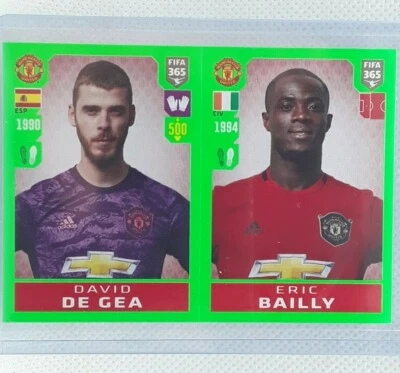 Bailly - de Gea 2020 Panini FIFA Golden World Of Football #60 Manchester United - Image 1 of 2