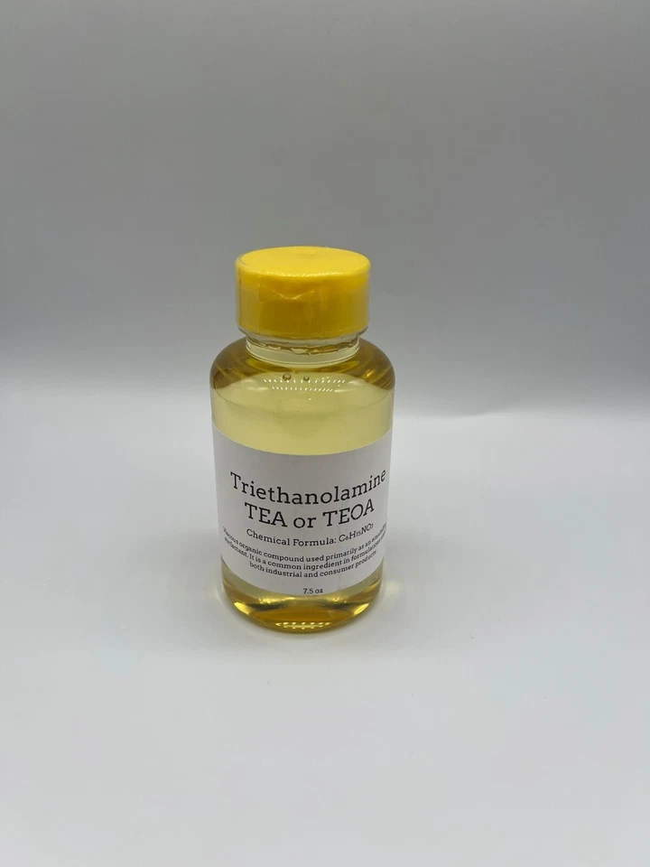 TRIETHANOLAMINE (TEA or TEOA) - 99% Pure - 7.5 oz bottle wholesale gel agent - Image 1 of 4