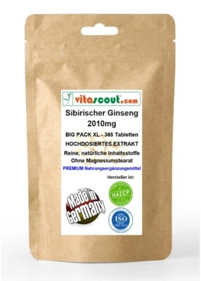 Sibirischer Ginseng Extrakt entspricht 2010mg Pulver PRO TABLETTE 365 Tabletten - Bild 1 von 4