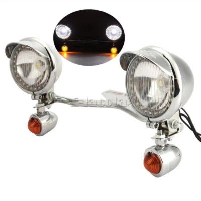 Passing Turn Signal Light Bracket Bar For Kawasaki Vulcan 750 800 1600 1700 2000 — 第 1/4 张图片