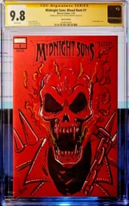 Midnight Sons Blood Hunt #1 Blank Vampire Ghost Rider by Marcos Medina CGC 9.8 - Picture 1 of 2