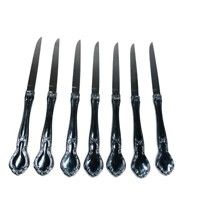 Cuchillos para carne de cena de acero inoxidable Carvel Hall CVH6 retirados - Juego de 7 Foto 1 de 4